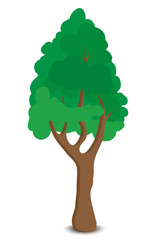 cartoon tree green