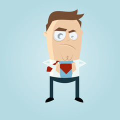 superheld business mann
