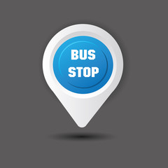 Bus stop sign,vector