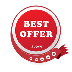Best offer sign,vector