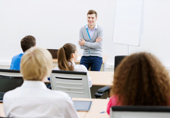 Fototapeta premium Teacher at lesson