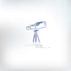 Binoculars drawing,vector