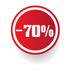 -70% sign,vector