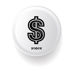 Dollar sign,vector