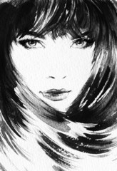 abstract  woman portrait