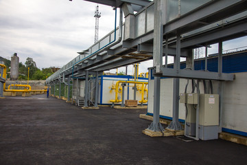 electric power station, outside