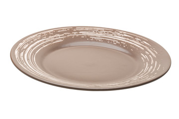 Brown plate