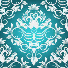 seamless floral wallpaper. damask pattern