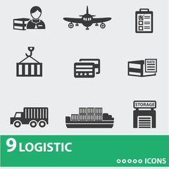 Logistic icons,vector