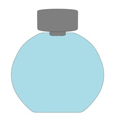 Fototapeta premium cartoon image of parfume bottle