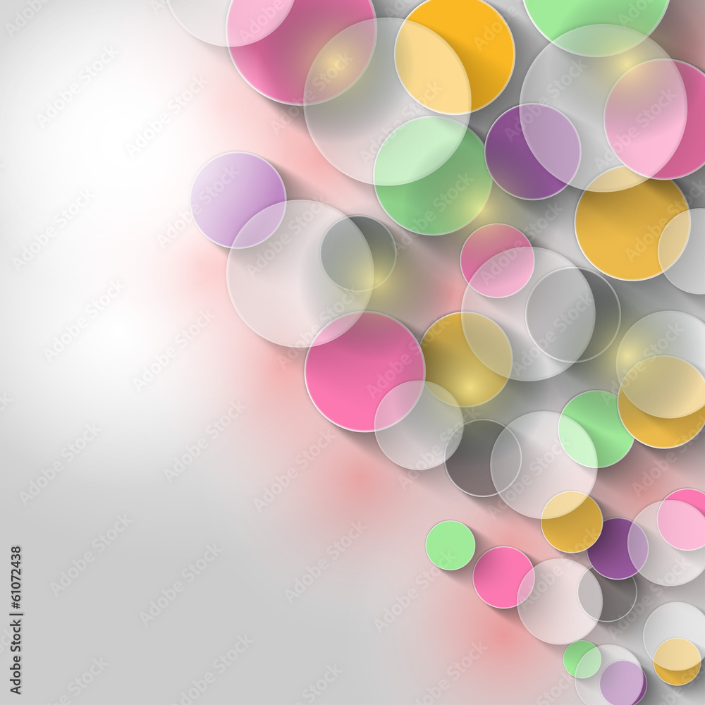 Aufkleber abstract colorful circles background