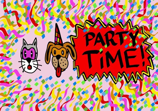 Pets party time