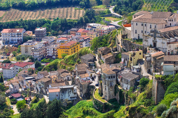 Fototapeta premium Panoramic view of Tursi. Basilicata. Italy.