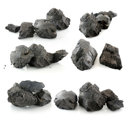 coal isolated on white background