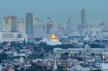 Golden Mountain in Bangkok city