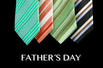 father's day tie as greeting card with message