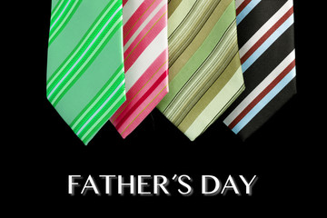 father's day tie motive greeting card with message