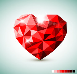 Red Diamond jewel heart