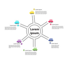 Vector of Traffic Infographic