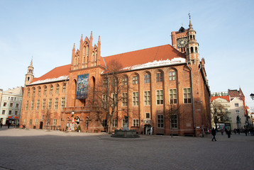 Old Town Hall -monument Unesco in Toruń, Poland - obrazy, fototapety, plakaty