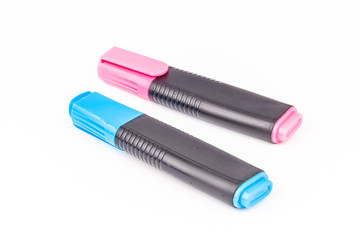 Highlighters / Markers isolated on white backgound
