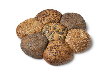 Flower bread with different seeds