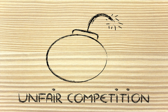 unfair competition threat, funny bomb metaphor