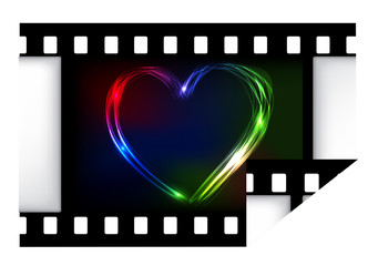 EPS10  Valentine's day heart futuristic background