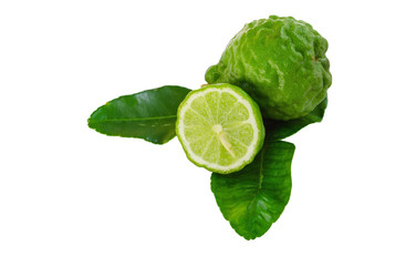 Bergamot isolated white background.