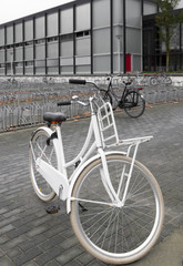 Fototapeta na wymiar white bicycle