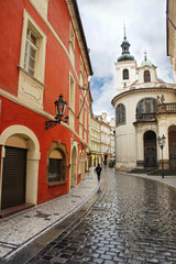 Fototapeta premium Street of Prague, Czech Republic