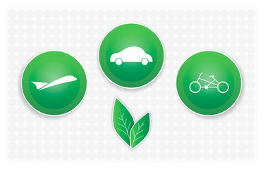 Eco Business icon template