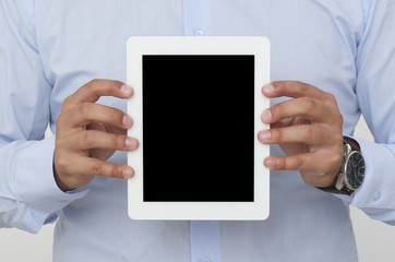 screen of a digital tablet