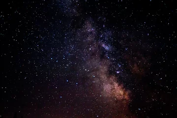 Keuken spatwand met foto starscape night stars background © VectorShots