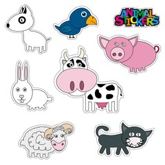 baby stickers home animals