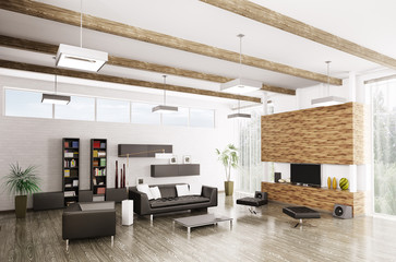 Interior of modern living room