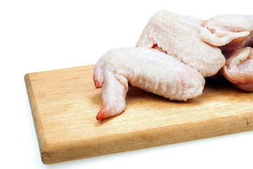 Raw chicken wings