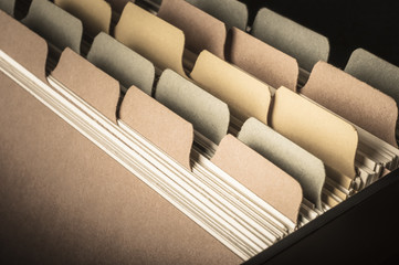 Card Index - Vintage Hues