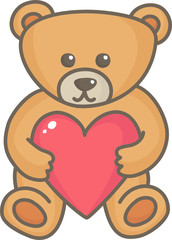 Teddy bear with heart