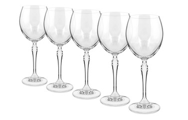 Wine glass on a white background