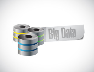 big data servers illustration design