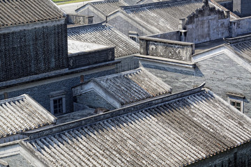 Fototapeta premium roofs of the ancient houses Bedalinu outpost