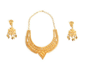 set gold necklace