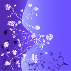 Fototapeta na wymiar Floral violet background