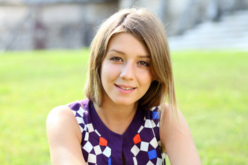 Beautiful young blonde woman