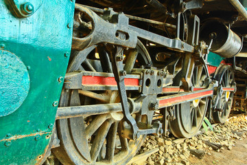 Old steam locomotive