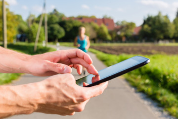 Jogging mit Trainigskontrolle per App