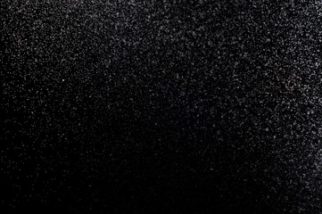 Abstract splashes of water on a black background