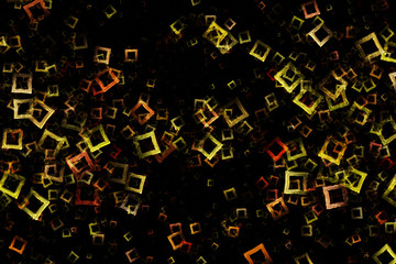 fantastic illustrated glass background pattern