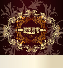 Elegant menu card for design